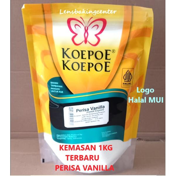 Gambar Perisa Vanilla/Vanilli/Vanili Vanila Crystal Bubuk Pouch Koepoe Kupu 1 kg /1 kg - 1kg oripak dari Len's Baking Center undefined Tokopedia