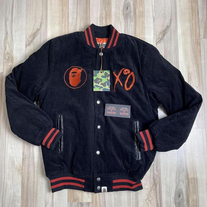 Bape Xo Varsity Jacket The Weeknd Varsity Bape A Bathing Ape XO