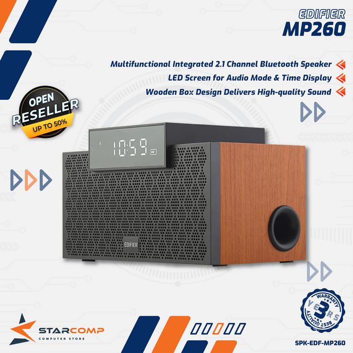 Gambar Edifier MP260 Multifunctional Integrated 2.1 Channel Bluetooth Speaker - Cokelat dari Starcomp Semarang undefined Tokopedia