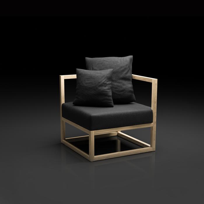 Gambar CUBIX SERIES - Kursi Tamu Sofa Modern Minimalis (AC) - XIONCO kayu - 01. SK• Black dari xionco undefined Tokopedia