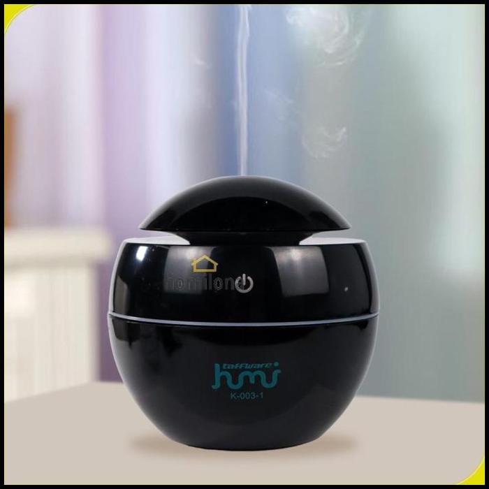 Gambar Obral Besar Humidifier Diffuser Aromaterapi Paket Oil Alat Pengharum Ruangan Pelembab Udara Disfuser Minyak Essensial Essential Oil Aromatherapy - Bulat Hitam, Humidifier Saja dari Lapak_Labirin undefined Tokopedia