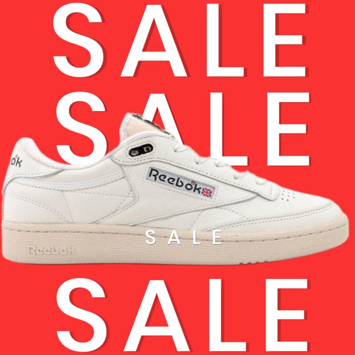 Sepatu Reebok Classic Reebok Club C 85 Rs Chalk Promo Sepatu