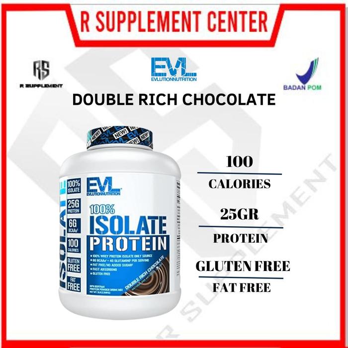Gambar EVL Isolate 100% 5 lbs whey protein isolate bukan iso 100 - CHOCOLATE dari R Supplement Center undefined Tokopedia