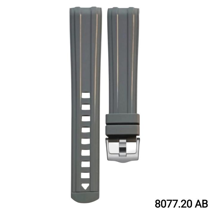 Gambar Tali Jam Tangan 20 MM Rubber Curve End Diver Watch Strap 8077.20 - 8077.20 AB dari Watch Band N strap undefined Tokopedia