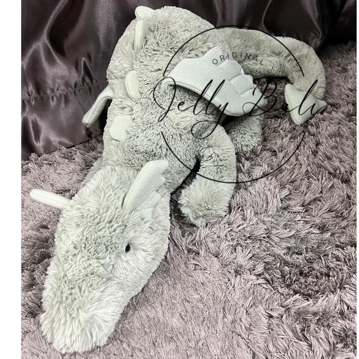 Gambar Jellycat SNOW, ONYX, SAGE,ROSE Dragon HUGE naga hitam hijau putih pink - Sage dari JellyBali undefined Tokopedia