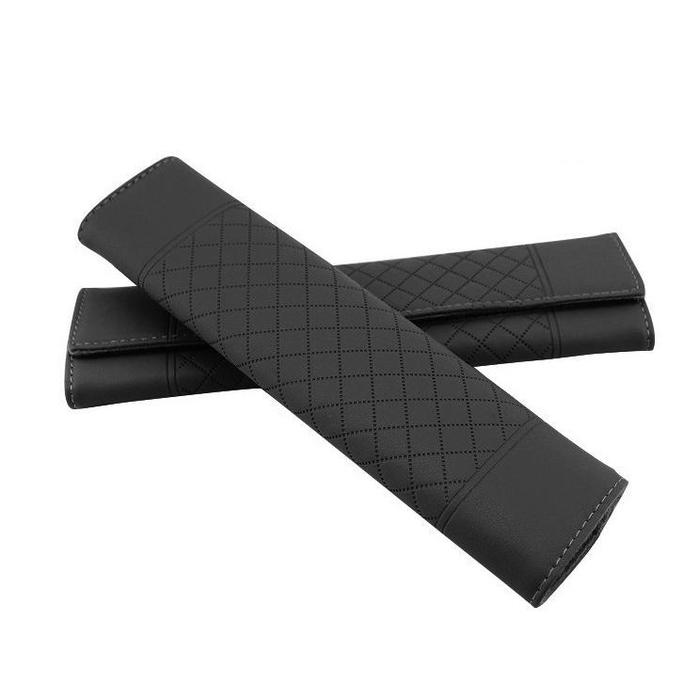 Gambar 【2Pcs】Cover Seat Belt Mobil / Sarung Sabuk Pengaman Bantalan Safety Kulit Mobil - Hitam (2pcs) dari otreno undefined Tokopedia