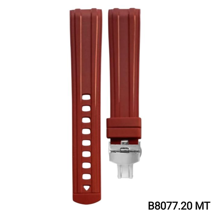 Gambar Tali Jam Tangan 20 MM Rubber Curve End Diver Watch Strap 8077.20 - Merah dari Watch Band N strap undefined Tokopedia