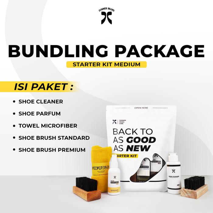 Gambar Shoes Care Cleaner STARTER KIT Paket Lengkap Sabun Pembersih Sepatu - Medium Vanilla, 100ml dari Summer Shoes Care undefined Tokopedia