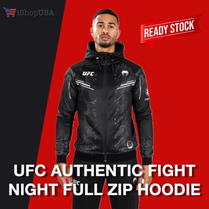 Gambar Spesial promo UFC Adrenaline by Venum Authentic Fight Night Men’s Walkout Hoodie BERKUALITAS - Large, Black dari dona'le undefined Tokopedia