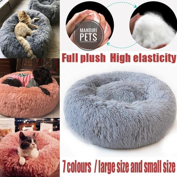 Gambar Anti Stress Dog Bed Donut - Tempat Tidur Hewan - Plushy Donut Pet Bed - Large 70cm dari Cat_Shoop undefined Tokopedia