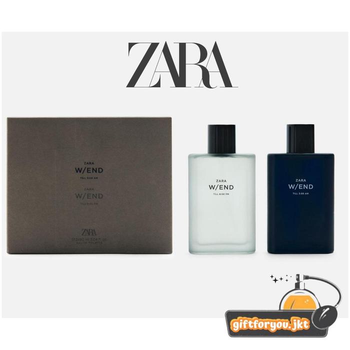 Gambar Paket Parfum Zara Man W/END till 3:00 AM - 8:00 PM 100 90 ml Original Parfum Weekend Pria EDT Perfume Cowok w/end 3am 8pm 3 am 8 pm wend - PAKET 2x90ml dari WawasShop undefined Tokopedia