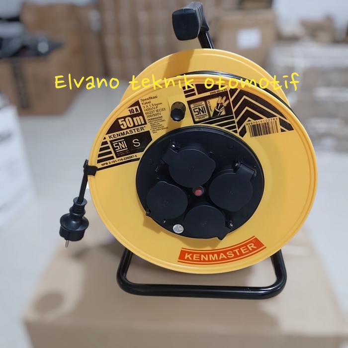 Gambar KABEL ROLL 50 METER KENMASTER SNI/KABEL ROLL 50 METER/GULUNGAN KABEL - kenmaster 50mtr dari UJM TEKNIK0 STORE undefined Tokopedia