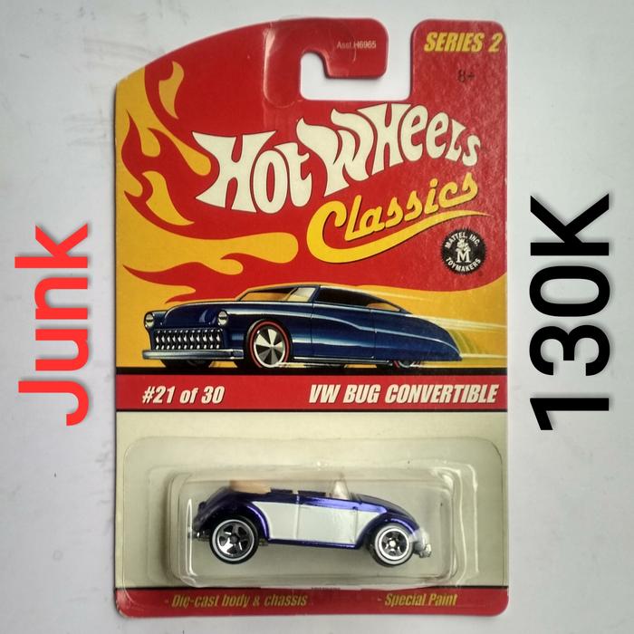 1:64 Scale Car Hot Wheels Classic Series 2 VW Bug Convertible