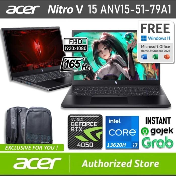 Laptop Acer Nitro Anv15-51-72gy Intel Core I7-13620h Vga 4gb 2050 Rtx Ram  16gb Ssd 512gb Windows 11