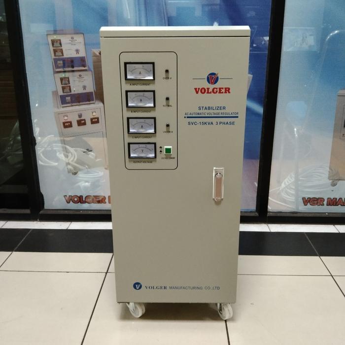 Gambar Stavol VOLGER SVC 15 KVA Three Phase - Stabilizer Listrik VOLGER 15000 Watt 3 Phase dari PERDATAMA undefined Tokopedia