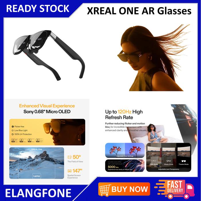 Gambar XREAL ONE AR GLASSES SMART PORTABLE GLASSES AUGMENTED REALITY NREAL - Xreal One dari Elangfone undefined Tokopedia