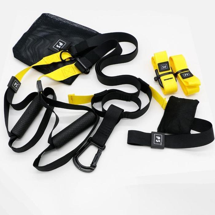 Gambar TRX Suspension Training Strap Tali TRX Suspension Trainer P3 Pro Trx Trainer Workout Crossfit Fitness - 1Set-Kuning dari CV INDAH ABADI STORE undefined Tokopedia