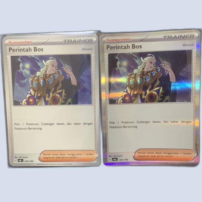 Gambar Perintah Bos Trainer Supporter Holo Sv4a/SvK 181/036 Kartu Pokemon Tcg Indonesia - HoloFoil dari TcgCardCollection undefined Tokopedia