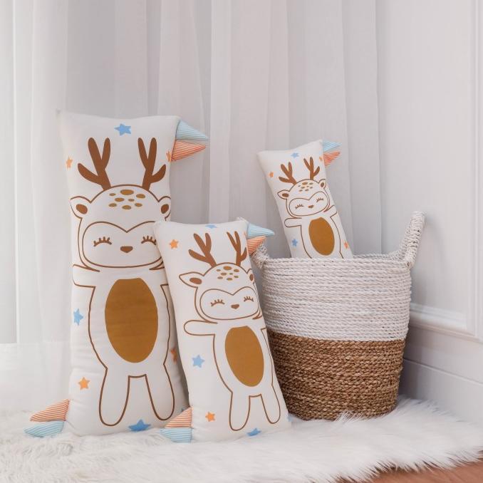 Gambar Terbaru Hikarusa Big Deer Guling Bantal Anak Hikaru Bolster Tencel top - S - 13cm x 30cm dari kesumalubis2 undefined Tokopedia