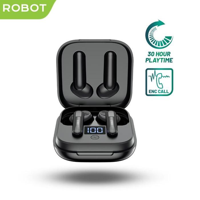 Gambar Robot Tws Wireless Earphone Airbuds T30 Plus Bt 5.3 True Wireless Headset Bluetooth Earbuds - Garansi 1 Tahun - T40NC dari Febritronik undefined Tokopedia