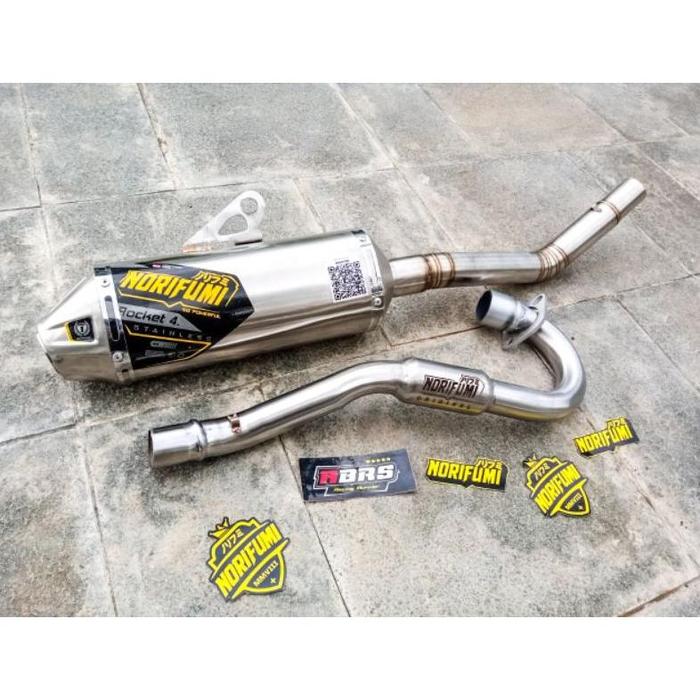 Gambar Knalpot Crf 150 Klx 150 D Tracker Wr155 Knalpot Norifumi Rocket4 Stainless Murah!!!!!! - KLX dari Total Part shop undefined Tokopedia