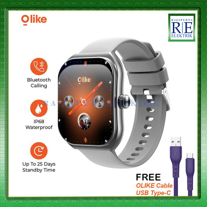 Gambar Olike Lumi R1 Smartwatch 2.01" Curved HD Display IP68 Jam tangan Bluetooth Call ORIGINAL - Silver dari Rajapurna Elektrik Indonesia undefined Tokopedia