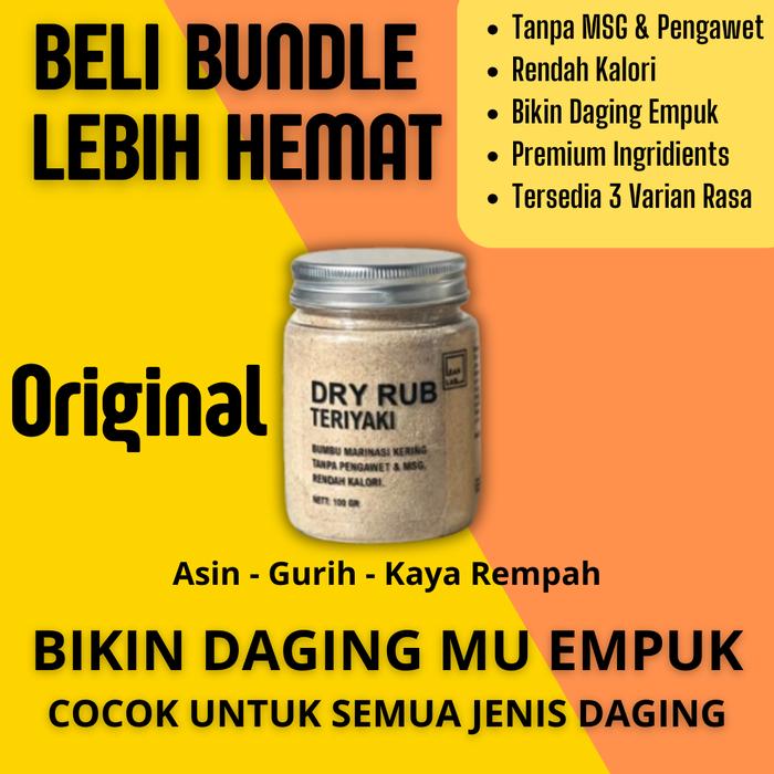 Gambar Bumbu Marinasi & Masak Serbaguna Lean Lab Dry Rub – untuk Daging Sapi Ayam Udang Ikan Mengempukkan, Lezat Tanpa MSG & Pengawet Rendah Kalori Sehat Varian Teriyaki, Original, Cajun (Spicy), Vegan-Friendly - Original dari Pravia Store undefined Tokopedia