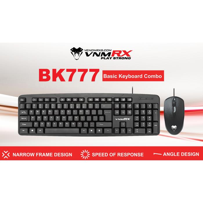 Gambar Venom RX Keyboard Mouse Combo USB BK -700 Greenbox dari Destiny Computer undefined Tokopedia