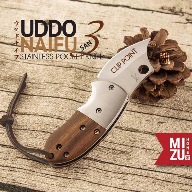 Gambar MIZU UDDONAIFU-SAN STAINLESS POCKET KNIFE PISAU SAKU LIPAT BROWNING TERMURAH!! - CLIP POINT dari bahti-1 undefined Tokopedia
