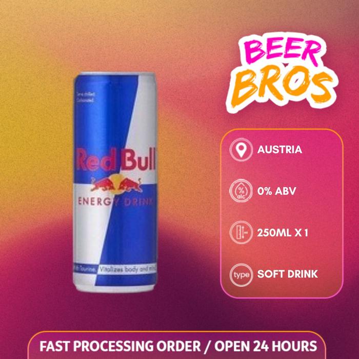 Gambar Red Bull Energy Drink 250ml - 1 kaleng dari BEERBROS Indonesia undefined Tokopedia