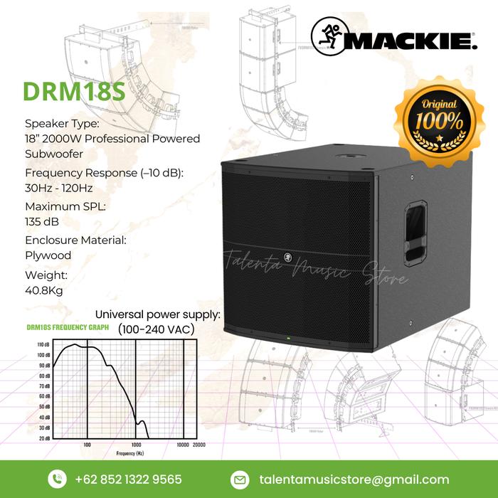 Mackie Drm18s Original Resmi