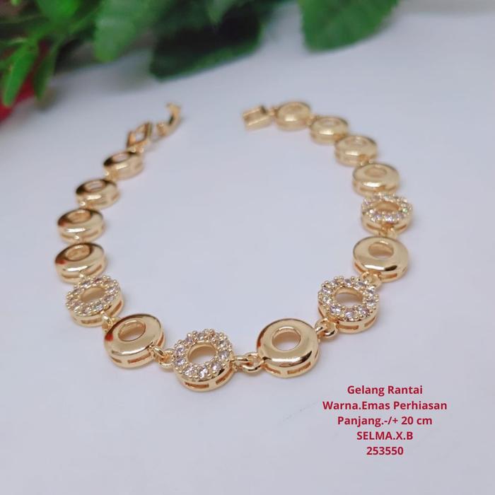 Gambar Gelang Rantai Titanium Xuping Rodium Perhiasan Aksesoris Lapis Emas - #1 dari selma acc bandung undefined Tokopedia