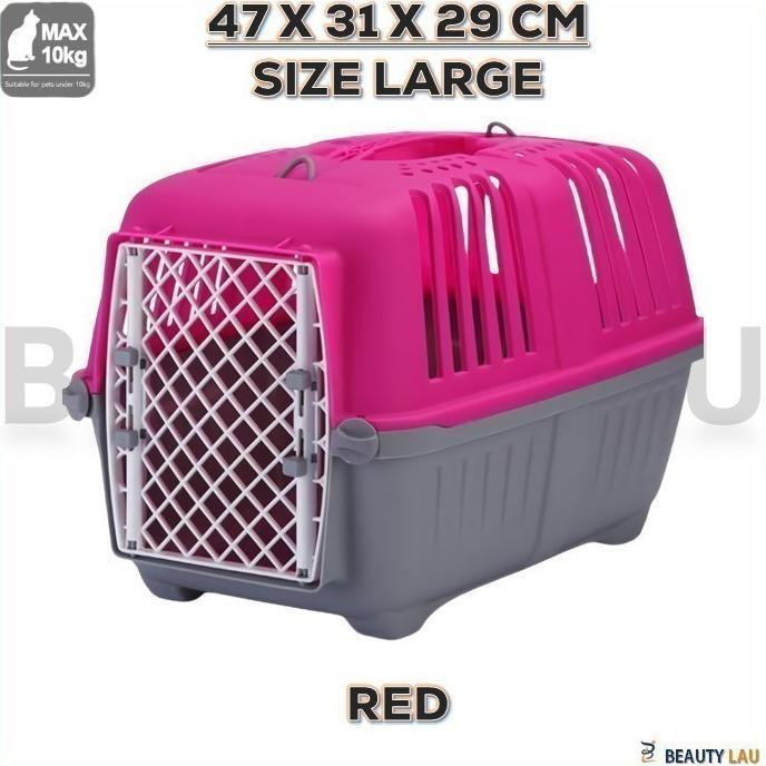 Gambar Promo Pet Cargo Kucing Jumbo Xl Pet Carrier Kargo Kucing Travel Murah - Merah (L) dari BUSTER PET STORE undefined Tokopedia