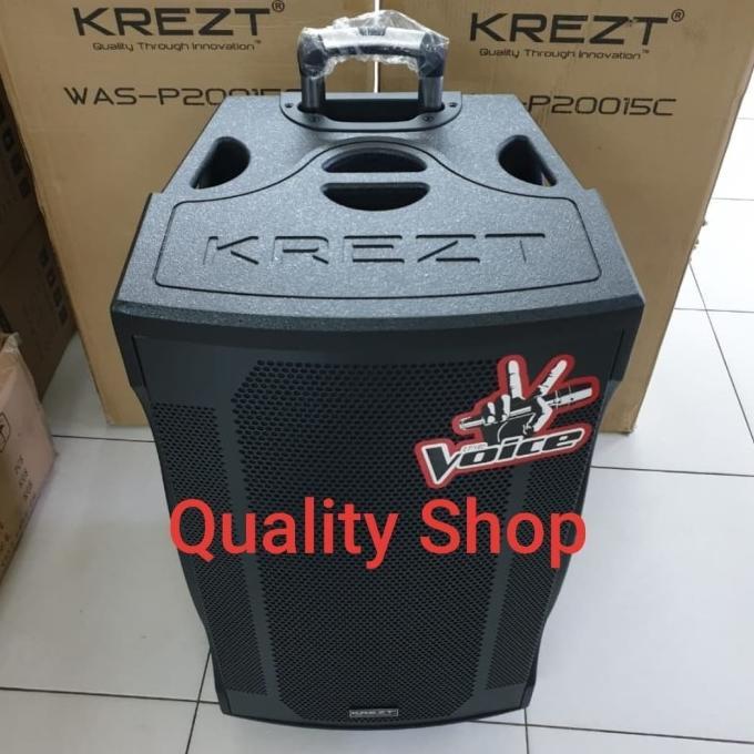 Gambar PORTABLE WIRELESS PA AMPLIFIER 15 INCH KREZT WAS-PA-20015C ORIGINAL dari Grabag Karya 75 undefined Tokopedia