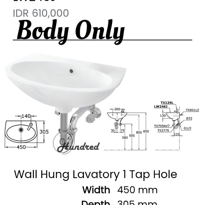 Gambar Wastafel cuci tangan ToTo Full Set Kran - Body Only dari Sanitary Berkah 99 undefined Tokopedia