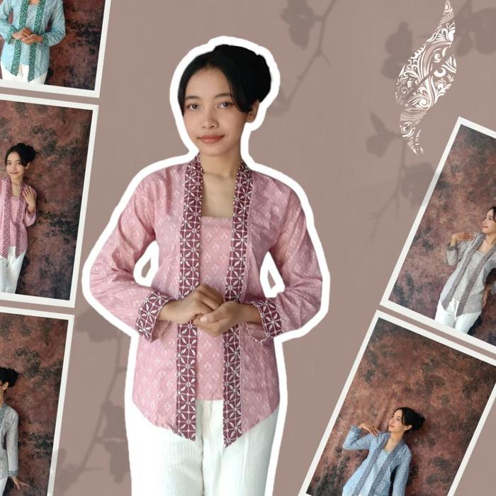 Gambar Xaviera Kebaya Baju Batik Wanita Jawa Lurik Istimewa Modern 2024 Dress Panjang Atasan Formal Casual Terlaris - Pink, M dari tokobesot213 undefined Tokopedia