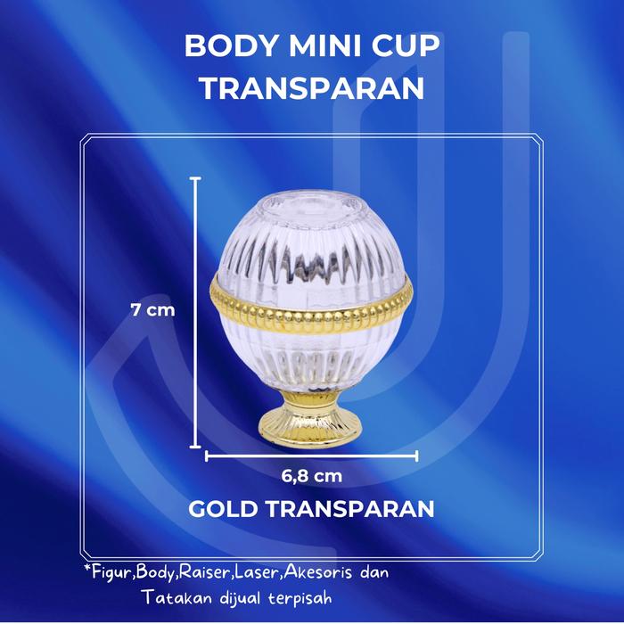 Jual Body Mini Cup Transparan BMC.T 004, body piala kecil, transparan ...