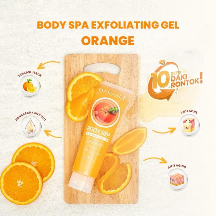 Gambar HANASUI BODYSPA / BODYSHOP / PEELING DAKI SPA /BPOM/ORIGINAL - Jeruk dari Om Kosmetik undefined Tokopedia