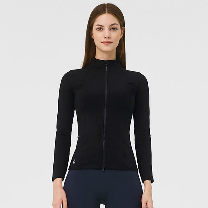 Gambar XEXYMIX XELLA™ Intension Slim Fit Zip-up Jacket Olahraga Wanita - XJ0115F - Black, S dari XEXYMIX undefined Tokopedia