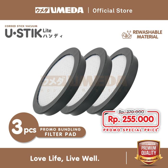 Gambar Umeda Accessories For U-Stik Lite - FILTER PAD 3PCS dari UMEDA undefined Tokopedia