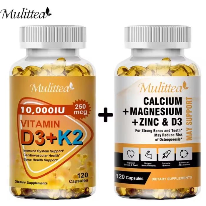 Gambar PAKET MULLITEA VITAMIN D3 K2 & CALCIUM MAGNESIUM ZINC D3 dari toko dika 1988 undefined Tokopedia