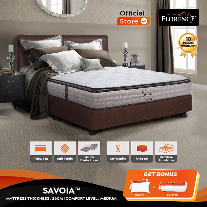 Gambar Florence Kasur Spring Bed Savoia (Mattress Only) - 100 x 200, BUY 1 dari Florence Official undefined Tokopedia