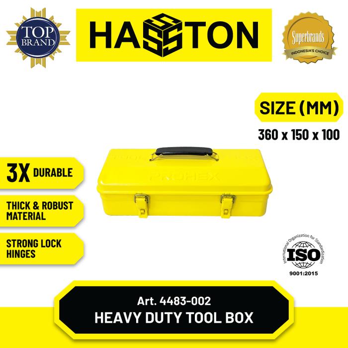 Gambar Hasston Tool Box / Kotak Perkakas Kaleng / Tool Box Besi (4483-002) dari Hasston Tools undefined 2 Tokopedia