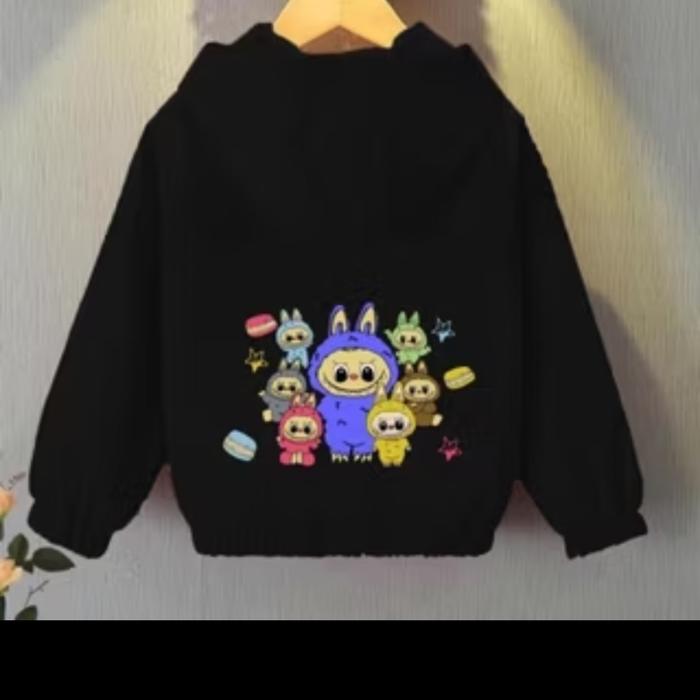 Gambar Jaket anak labubu jaket labubu anak perempuan jaket hoodie anak perempuan - Hitam, 1-2 tahun dari klover shop undefined Tokopedia