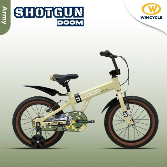 Gambar Sepeda Wimcycle Shotgun Doom 16 inch Sepeda BMX Anak - Army dari Sumber Bikeshop Mjkt_NEW undefined Tokopedia