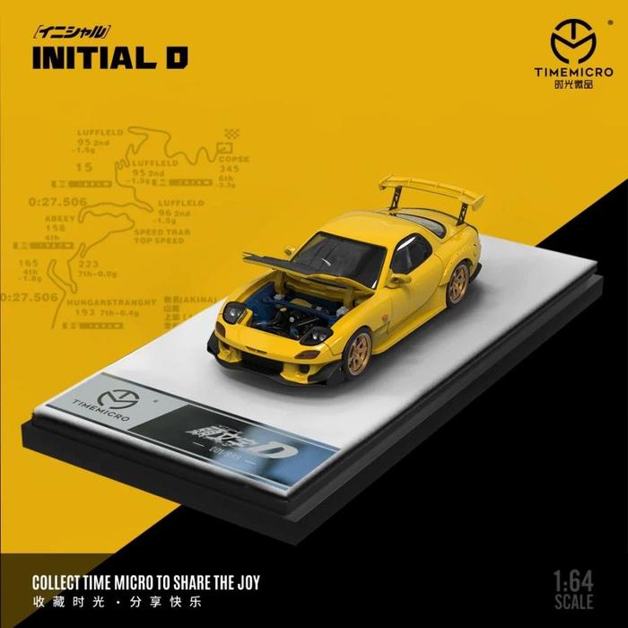 Gambar Time Micro Diecast Mini Scale - Mzda RX7 Yellow dari Toys Lifestyle undefined Tokopedia