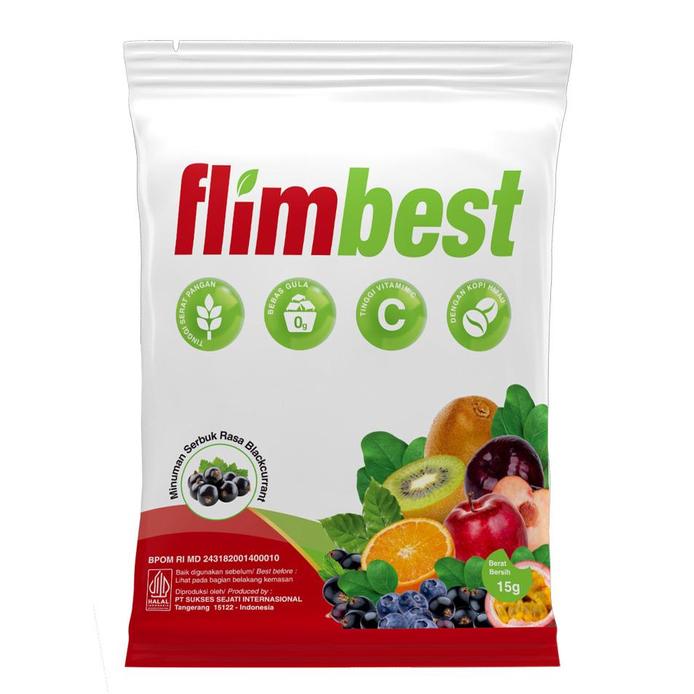 Gambar PROMO FLIMBEST FIBER DRINK 5 SACHET MINUMAN DIET HERBAL PELANGSING ALAMI BPOM HALAL BERKUALITAS - BLACKCURRRANT dari Pinna Clinic undefined Tokopedia