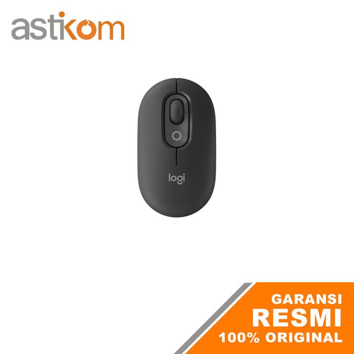 Gambar Logitech Pop Mouse With Emoji Mouse Wireless Bluetooth Silent - Graphite dari Astikom undefined Tokopedia