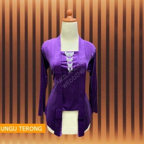 Gambar Kebaya Kutubaru Polos Bludru Termurah - UNGU TERONG, M dari tokobesot213 undefined Tokopedia