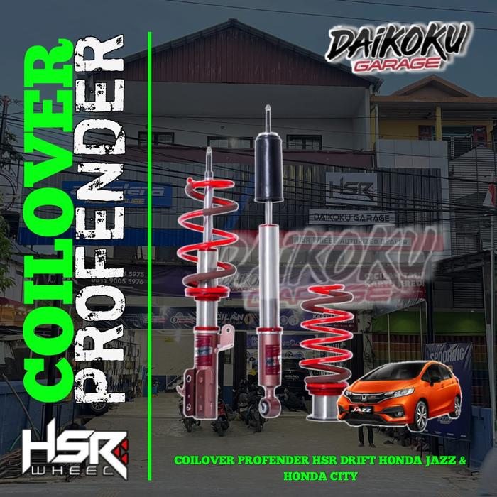 Gambar SHOCKBREAKER SUSPENSI COILOVER PROFENDER HSR FITZ HONDA JAZZ dari HSR BANJARMASIN DAIKOKU GARAGE undefined Tokopedia